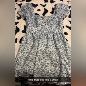 Indulge Blue Floral Midi Dress